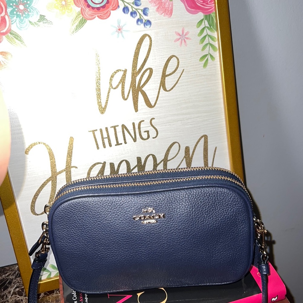 Coach Navy Blue Crossbody Gently Used